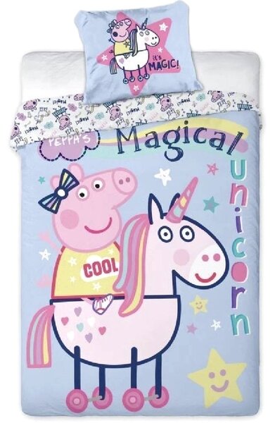 Obliecky Disney Peppa Pig ružové 140x200cm+90x70cm Faro