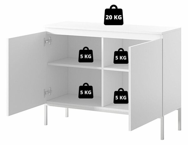 NovýNábytok.sk Skrinka Bennasi B2 (béžová + čierna). Akcia -13%. Vlastná spoľahlivá doprava až k Vám domov. 1100309