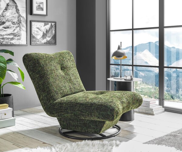KRESLO, textil, tmavozelená MID.YOU - Online Only obývacie izby, Online Only