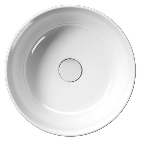 GSI GSI, KUBE X keramické umývadlo na dosku, priemer 40cm, biela ExtraGlaze, 942611