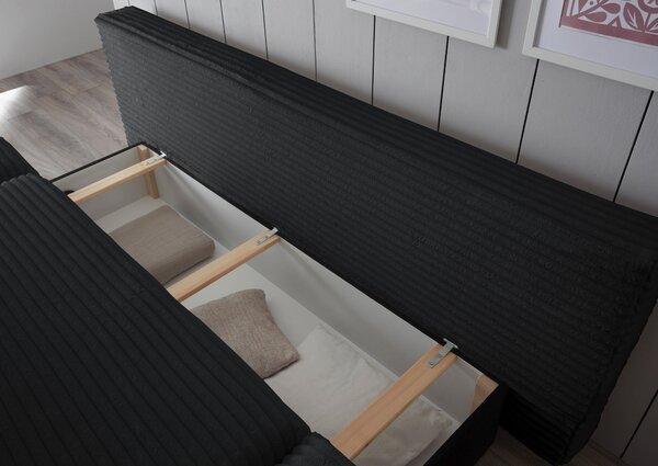 ROZKLADACIA POHOVKA, textil, čierna MID.YOU - Sedačky, Online Only