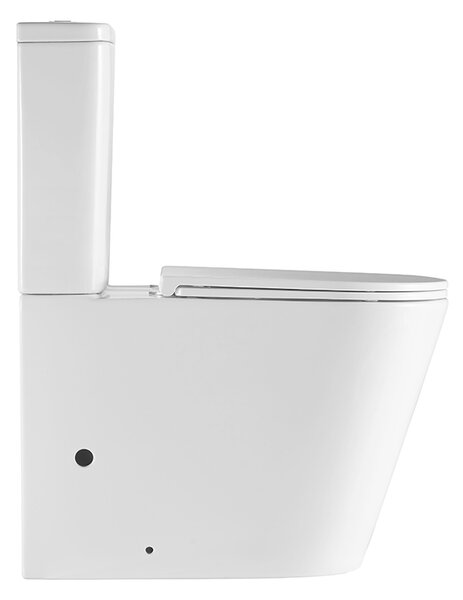 Mereo Mereo, WC kombi, vyvýšené, vario odpad, kapotované, Smart Flush RIMLESS, keramické, vr. sedátka, MER-VSD92T1