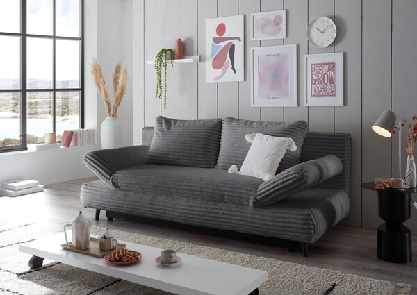 ROZKLADACIA POHOVKA, textil, antracitová MID.YOU - Sedačky, Online Only