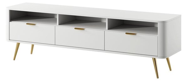 NovýNábytok.sk TV skrinka/stolík Ovenia O1 (biela). Akcia -19%. Vlastná spoľahlivá doprava až k Vám domov. 1099066