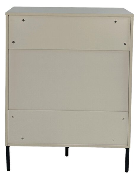 KOMODA, čierna, svetlosivá, 80/101/40 cm Xora - Komody, Online Only
