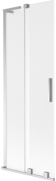 Mexen Velar L, 2-krídlová posuvná vaňová zástena 70 x 150 cm, 8mm sklo námraza, chrómová, 896-070-003-31-01
