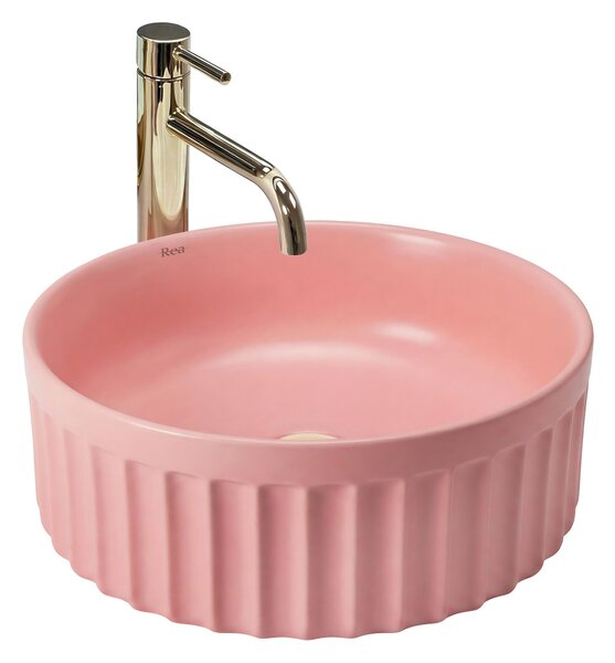 Umývadlo na dosku DUO Sweet Pink Matt