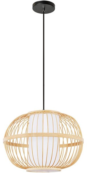 Toolight Natural, závesné stropné svietidlo 1xE27 APP1631-1CP, prírodná hnedá, OSW-05104