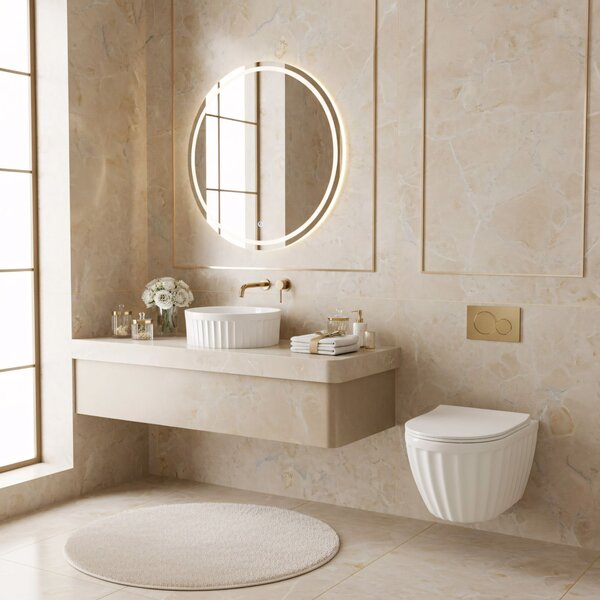 WC misa bez splachovacieho okruhu Rea Duo White