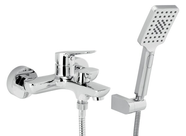Novaservis Metalia 54, vaňová batéria s ručnou sprchovou súpravou 150 mm, chrómová, 54021-0