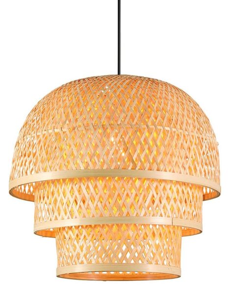 Toolight Boho, závesné svietidlo 1xE27 APP1577-5C, prírodná hnedá, OSW-03614