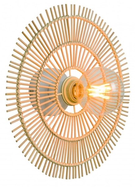 Toolight Boho, nástenné svietidlo 43cm 1xE27 APP1577-5C, prírodná hnedá, OSW-03904