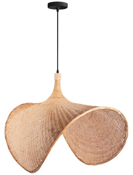 Toolight Boho, závesné svietidlo 1xE27 APP1577-5C, prírodná hnedá, OSW-03800