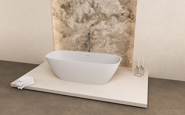 Polysan Polysan, MEDINA voľne stojaca vaňa 165x70cm, rockstone, biela matná, 92430