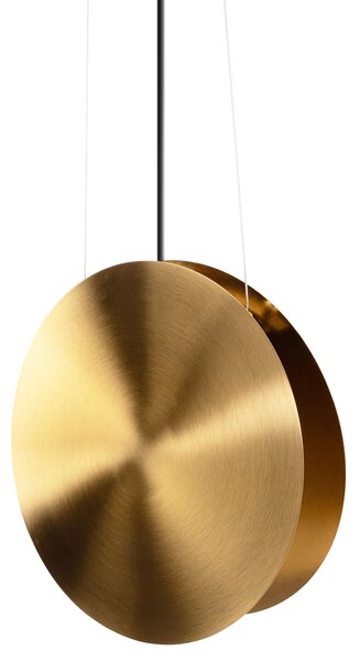 Toolight Toolight, LED závesné stropné svietidlo 30cm APP1377-C, zlatá matná-čierna, OSW-05185