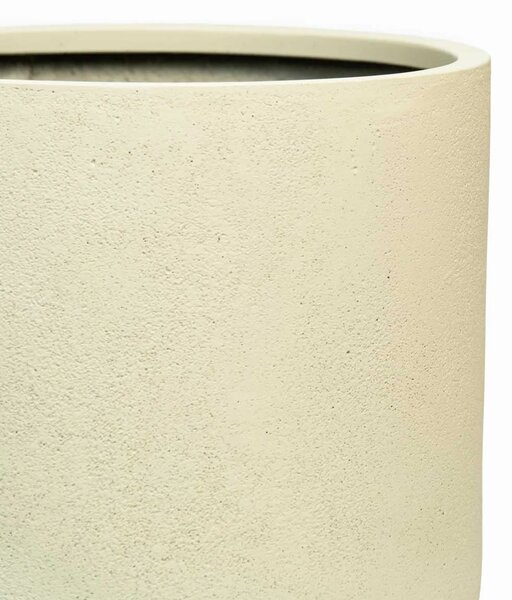 Okrúhly kvetináč CHICO, sklolaminát, priemer 40 x výška 40 cm, krémový