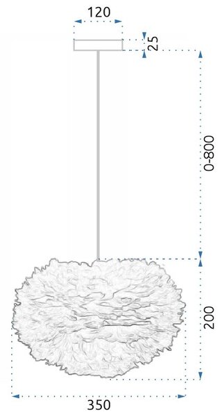Toolight Feather, závesné svietidlo 3xE27, APP334-3CP, šedá, OSW-00428