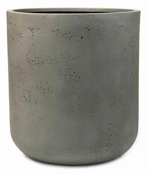 Okrúhly kvetináč CHICO, sklolaminát, priemer 45 x výška 50 cm, sivý