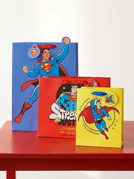Sinsay - Súprava 3 darčekových tašiek Superman - viacfarebná