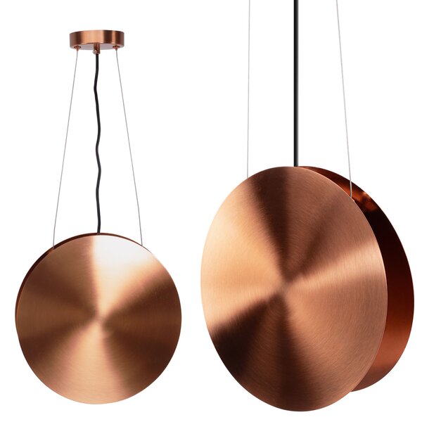 Toolight Toolight, LED závesné stropné svietidlo 30cm APP1426-C, medená matná, OSW-05186