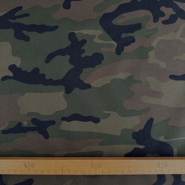 Metráž Kočiarkovina OXFORD - Maskáč Army Camouflage