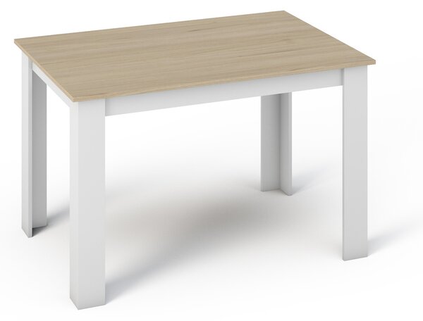 KONGI jedálenský stôl 120, dub sonoma/biela