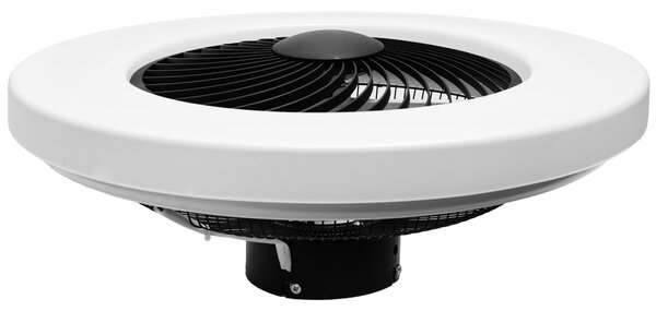 Toolight Toolight, LED stropné svietidlo s ventilátorom APP1552-C, čierna-biela, OSW-05181