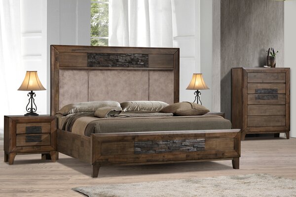 LOBAMBA drevená manželská posteľ 180