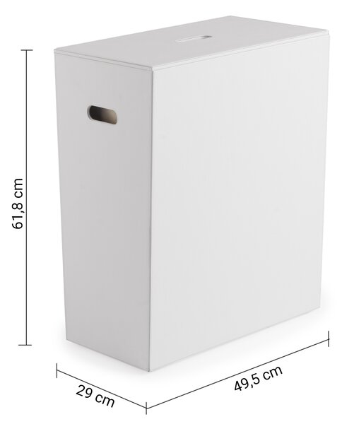 Gedy Gedy, LUXURY kôš na bielizeň 49,5x61,8x29cm, biela, 103702