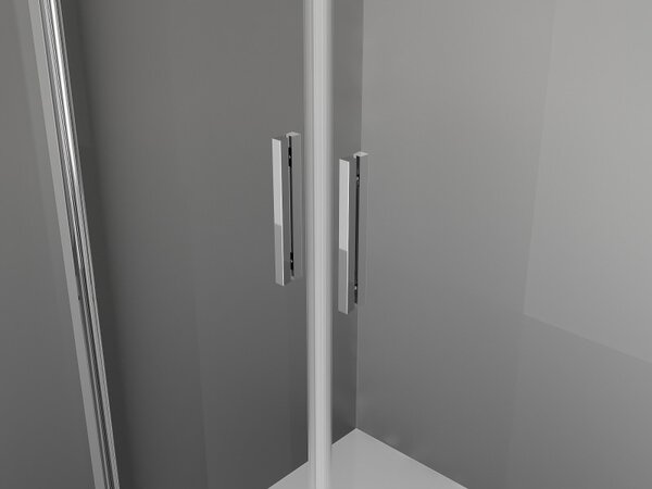 Mexen Exo, dvojkrídlové sprchové dvere 70x200 cm, 6mm číre sklo, chrómový profil, 814-070-000-01-00