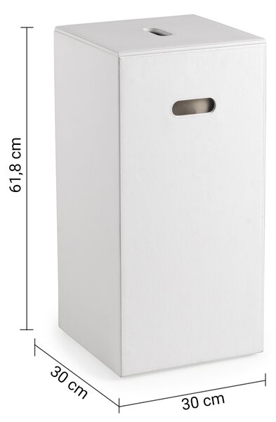 Gedy Gedy, LUXURY kôš na bielizeň 30x61,8x30cm, biela, 103602