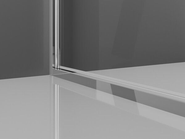Mexen Exo, dvojkrídlové sprchové dvere 70x200 cm, 6mm číre sklo, chrómový profil, 814-070-000-01-00