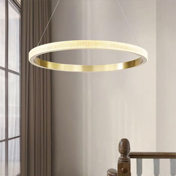 Toolight Toolight, LED stropné svietidlo 23W APP1510-CP, zlatá lesklá, OSW-05471