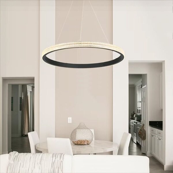 Toolight Toolight, LED stropné svietidlo, 4000K, 24W, APP1512-CP, čierna, OSW-05473