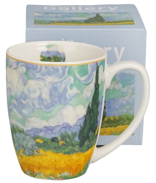 Porcelánový hrnček Van Gogh Wheat Field 360 ml