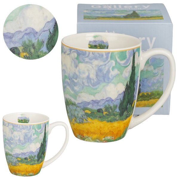 Porcelánový hrnček Van Gogh Wheat Field 360 ml