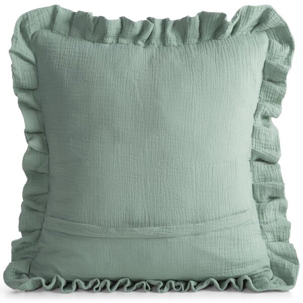 Dekorstudio Obliečka na vankúš MUSLIN 2 45x45cm - šalviovozelená
