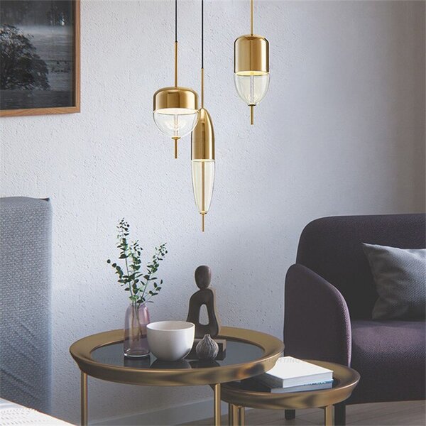 Toolight Toolight, LED závesné svietidlo, APP310-1CP, zlatá, OSW-08553