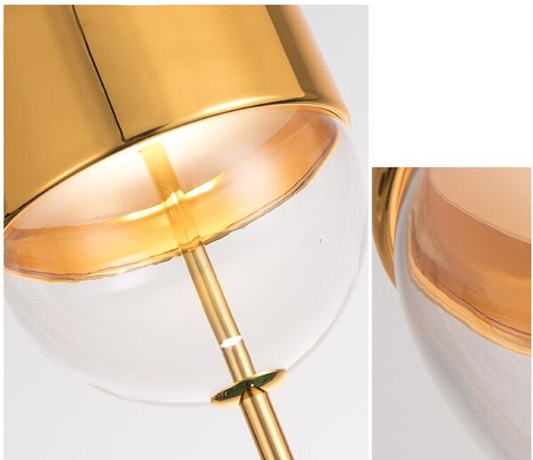 Toolight Toolight, LED závesné svietidlo, APP310-1CP, zlatá, OSW-08553