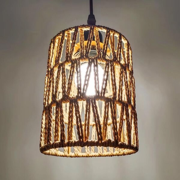 Toolight Boho, závesné stropné svietidlo 1xE27 APP1622-1CP, hnedá-čierna, OSW-05681
