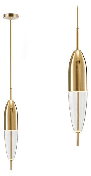 Toolight Toolight, LED závesné svietidlo, APP310-1CP, zlatá, OSW-08553
