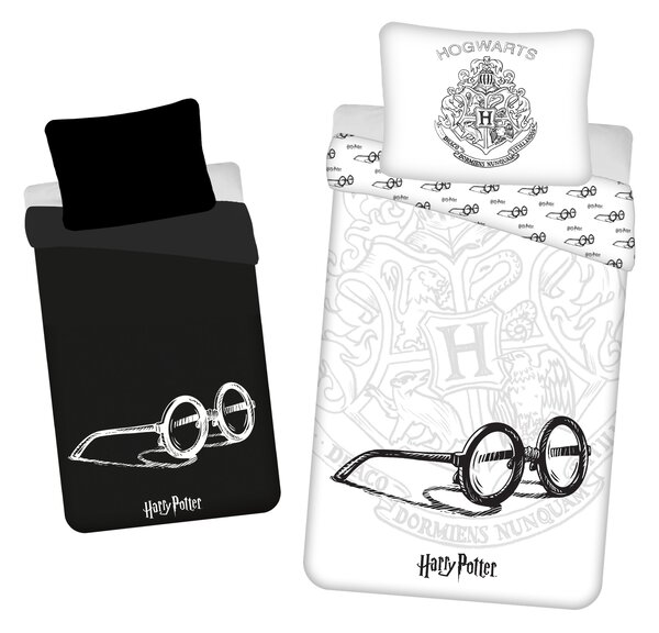 Jerry Fabrics Bavlnené obliečky so svietiacim efektom 140x200 + 70x90 cm - Harry Potter "HP144"