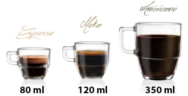 RCR CAFFE MOKA ŠÁLKA 120ML SADA 6KS
