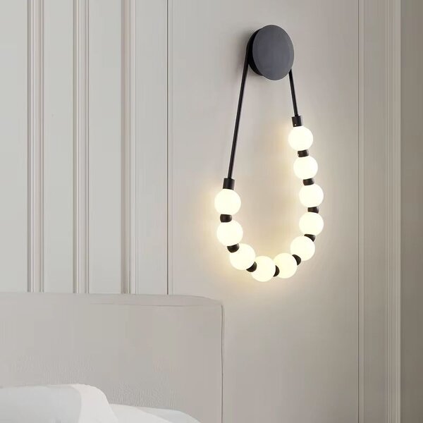 Toolight Toolight, LED nástenné svietidlo, 8W, 4000K, 1000lm, G026-CP, čierna, OSW-06377