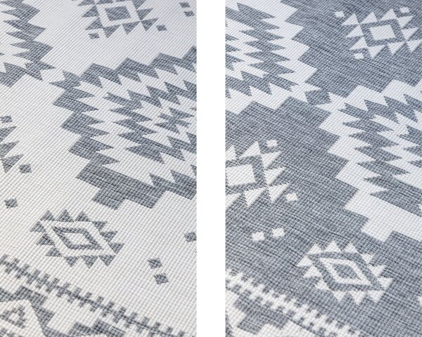 ELLE Decoration , Kusový koberec Gemini 106018 Silver z kolekcie Elle – na von aj na doma, 120x170, šedá, chodba / predsieň