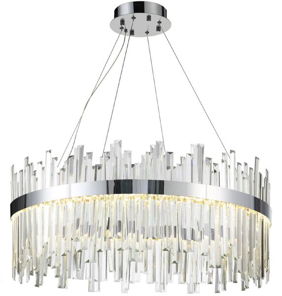 Toolight Toolight, LED stropné svietidlo 60cm, 58W, 4000K, APP1516-CP60, chrómová, OSW-03264