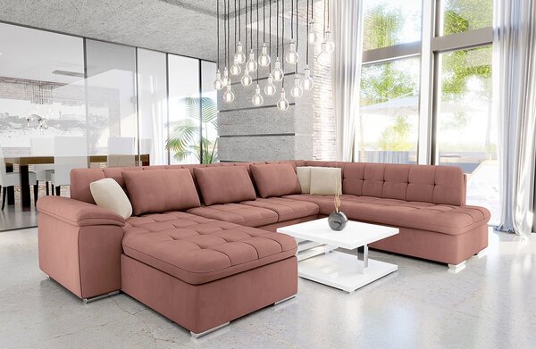Mirjan24 Rohová sedačka Tony s funkciou spania, Dostupné poťahy: Uttario Velvet 2955 + Uttario Velvet 2955 + Uttario Velvet 2979, Strana: Ľavá - U 5903211139826