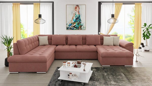 Mirjan24 Rohová sedačka Tony s funkciou spania, Dostupné poťahy: Uttario Velvet 2955 + Uttario Velvet 2955 + Uttario Velvet 2979, Strana: Pravá - U 5903211139819