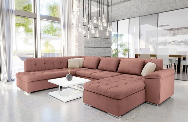 Mirjan24 Rohová sedačka Tony s funkciou spania, Dostupné poťahy: Uttario Velvet 2955 + Uttario Velvet 2955 + Uttario Velvet 2979, Strana: Pravá - U 5903211139819