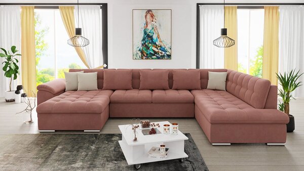 Mirjan24 Rohová sedačka Tony s funkciou spania, Dostupné poťahy: Uttario Velvet 2955 + Uttario Velvet 2955 + Uttario Velvet 2979, Strana: Ľavá - U 5903211139826